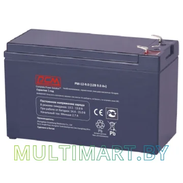 Аккумулятор для ИБП Powercom PM-12-9.0 (12В/9 А·ч)